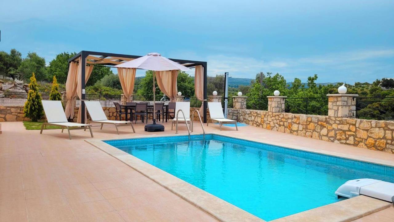 Natural View Villa With Private Pool Skouloúfia Eksteriør bilde